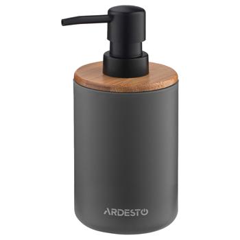 Набор для ванной комнаты Ardesto Minimalism темно-серый 3 предмета 360мл - купить, цены на - фото 2