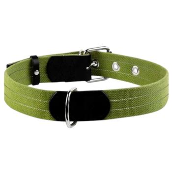 Нашийник для собак COLLAR Брезент M - зелений - купить, цены на MasterZoo - фото 1