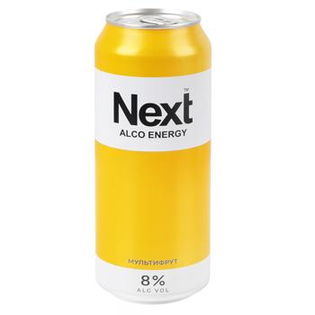 Next Multifruit Highly Carbonated Energy Drink 8% 0.5l