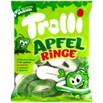 Конфеты Trolli Яблочные кольца жевательные 150г