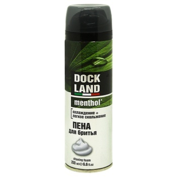 Dock Land Menthol Shaving Foam 200ml - buy, prices for MegaMarket - photo 1