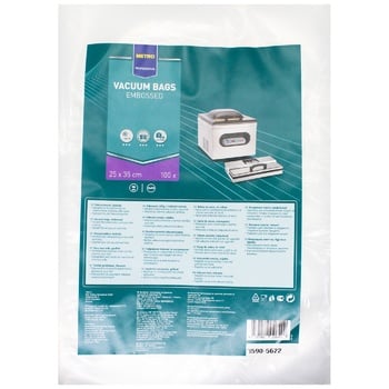 Metro Professional Embossed Vacuum Bags 25x35cm 100pcs - buy, prices for METRO - photo 1