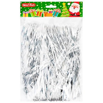 Yes!Fun Rain Silver Garland 0.5m x 2.7m - buy, prices for - photo 1