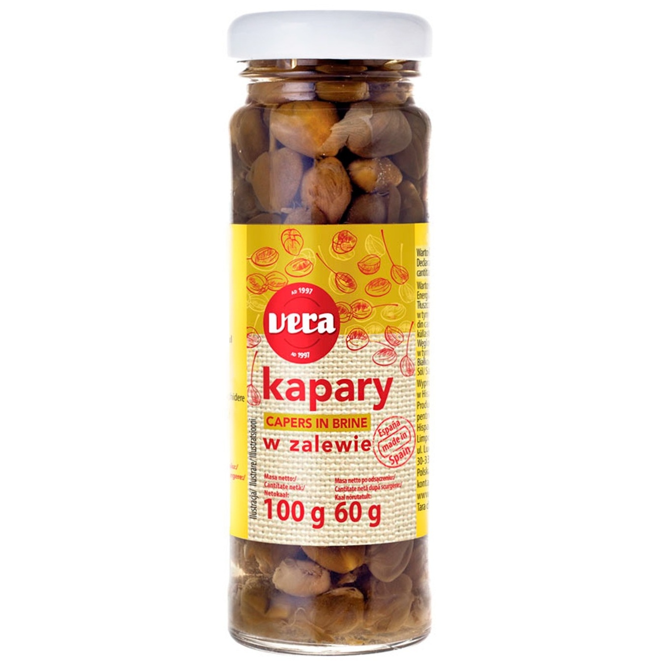 

Каперсы Vera в рассоле 100г