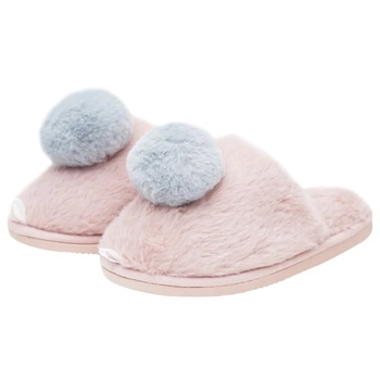 Twins Pompon Children's Home Slippers Pink s.30/31 - buy, prices for COSMOS - photo 1