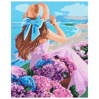 Набор для росписи по номерам Идейка Цветущее побережье 40х50см - купить, цены на КОСМОС - фото 1