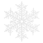 Прикраса новорічна Mis Lt Сніжинка 25см