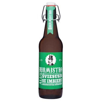 Kauno Alus Burmistro Sviesusis Su Imbieru light beer 5% 0.5l - buy, prices for NOVUS - photo 1