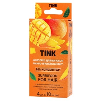 Tink Mango Silk Proteins Concentrated Hair Complex 10ml 4pcs - buy, prices for Auchan - photo 1