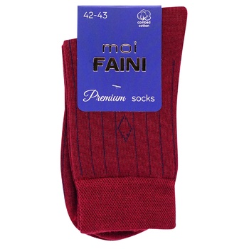 Moi Faini Nick Men's Burgundy Socks Size 42-43 - buy, prices for - photo 2