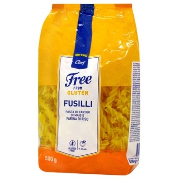 Metro Chef Free from Gluten Fusilli 500g - buy, prices for METRO - photo 1