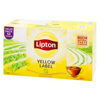 Чай черный Lipton Yellow Label 2г*50шт - купить, цены на METRO - фото 1