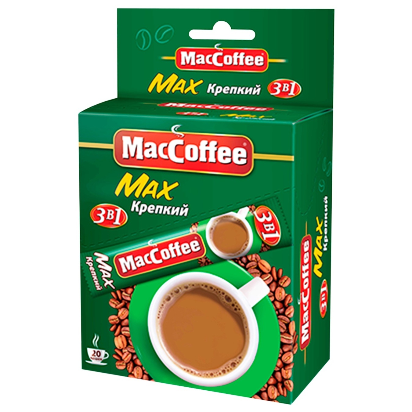 

Напиток кофейный MacCoffee 3в1 Макс Крепкий растворимый 16г