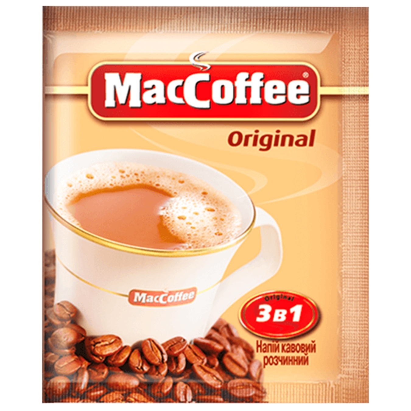 

Напиток кофейный MacCoffee 3в1 Original растворимый 25г х 20шт