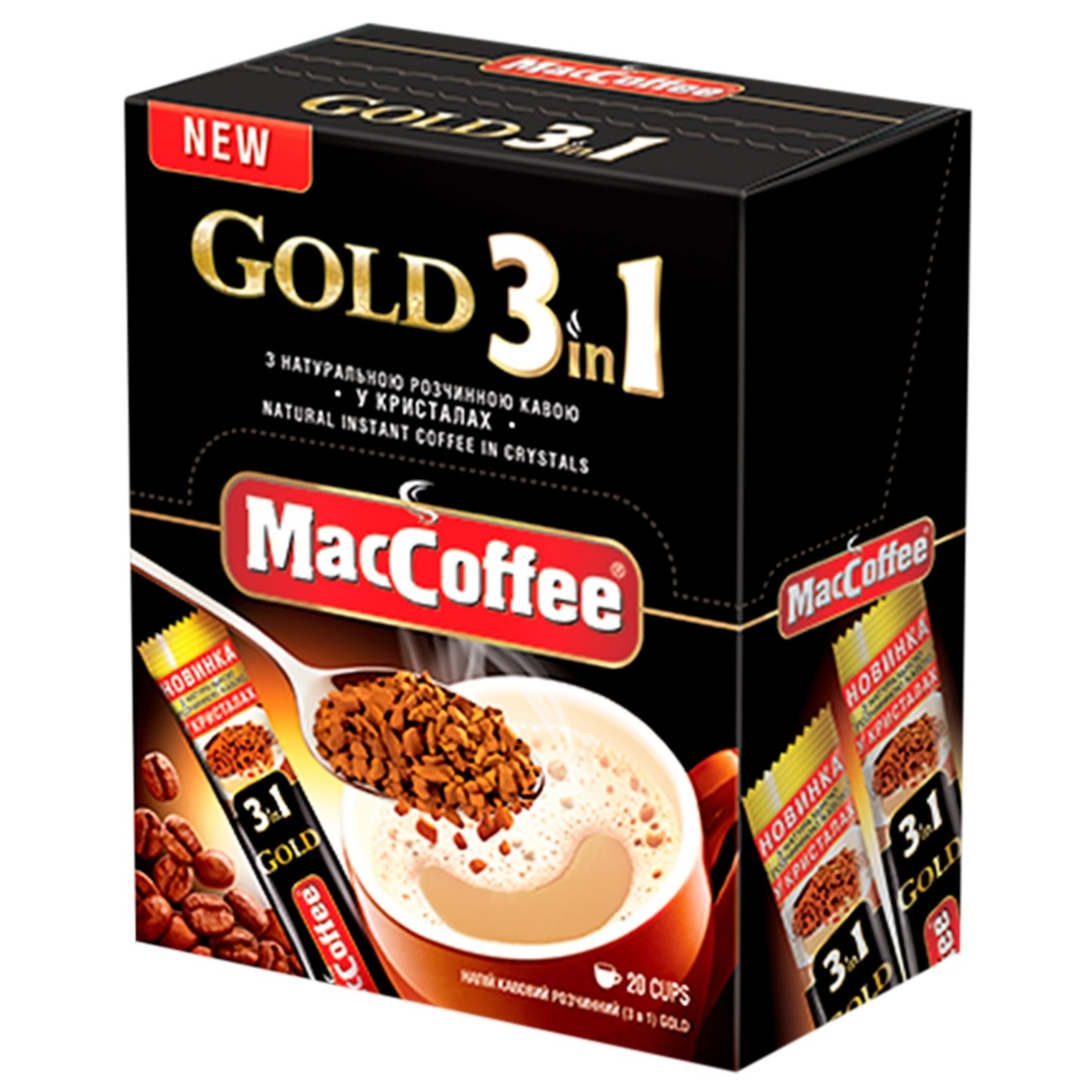 

Напиток кофейный MacCoffee Gold 3в1 растворимый 16г