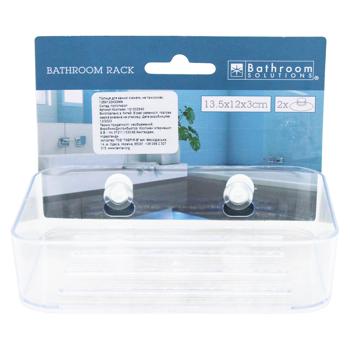 Полиця Bathroom Solutions для ванної кімнати на присосках 135*120*32мм - купити, ціни на КОСМОС - фото 1