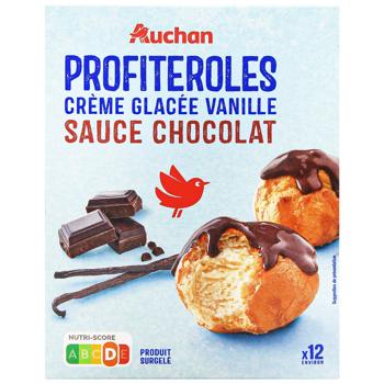 Профитроли Auchan замороженные 280г 12шт - купить, цены на - фото 2