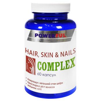 PowerFul Complex Dietary Supplement for Skin, Hair, and Nails 1g 60pcs