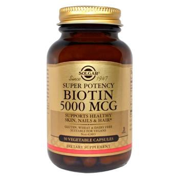 Solgar Biotin 5000mcg 50 capsules - buy, prices for Biotus - photo 1