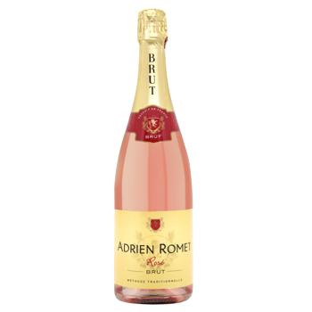 Adrien Romet Rose Brut Sparkling Wine 11.5% 0.75l - buy, prices for METRO - photo 1