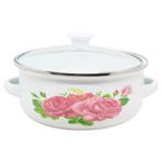 Zed Flowers Enameled Pot 18cm