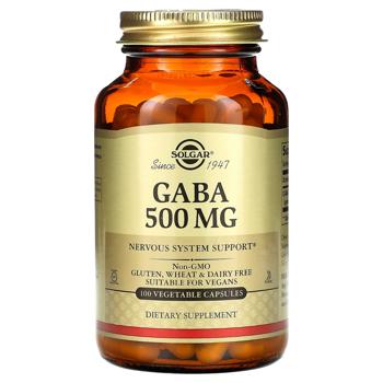 Solgar Gamma-Aminobutyric Acid 500mg 30 capsules - buy, prices for Biotus - photo 1