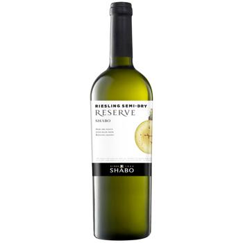 Shabo Reserve Riesling White Semi-Dry Wine 12.4% 0.75l - buy, prices for WINETIME - photo 1
