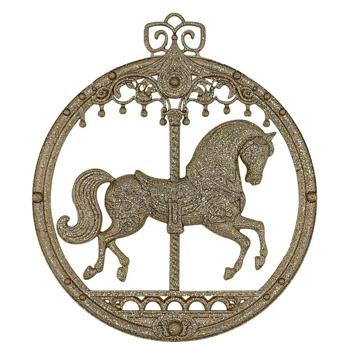 Прикраса новорічна Mislt Коник-карусель 3Д - купить, цены на КОСМОС - фото 2