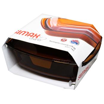 Гусятниця Simax Amber прямокутна з кришкою 3,5л + 1,6л - купити, ціни на METRO - фото 1