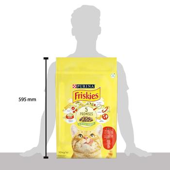 Корм сухой Friskies с говядиной, курицей и овощами для взрослых кошек 10кг - купить, цены на MasterZoo - фото 3