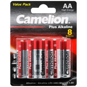 Camelion Plus Alkaline AA Batteries 8pcs