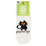 Носки детские Premier Socks левый/правый котик короткие р.22-24 молочный