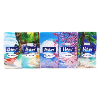Хусточки Velvet Classic носові 10шт  - купити, ціни на Grono - фото 1