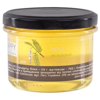 Мед BeeHappy акацієвий 250г