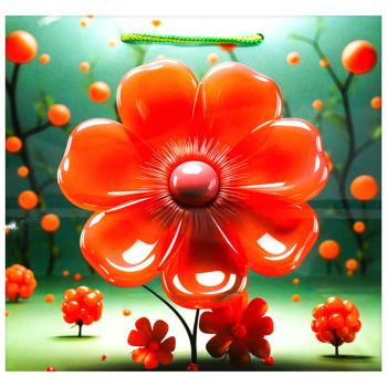 Пакет подарочный 24х23х10см в ассортименте - купить, цены на КОСМОС - фото 5