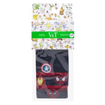 V&T Superheroes Kids Tights s.86-92 Dark Grey - buy, prices for NOVUS - photo 1