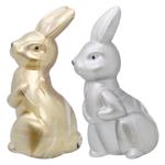 Зайчик маленький золото-серебро 8*4см