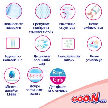 Подгузники-трусики Goo.N Plus XL 12-20кг 38шт - купить, цены на КОСМОС - фото 4