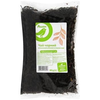 Чай черный Auchan байховый крупнолистовой 80г