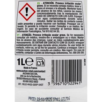 Means Auchan Auchan for washing dishes 1000ml France - buy, prices for Auchan - photo 2