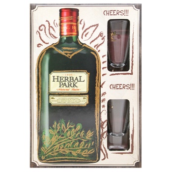 Herbal Park balsam 35% 0.5l + 2 glass - buy, prices for MegaMarket - photo 2