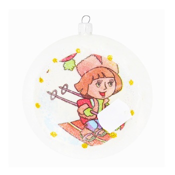 New Year's Decoration Plastic Medal Decoupage 100mm - buy, prices for - photo 3