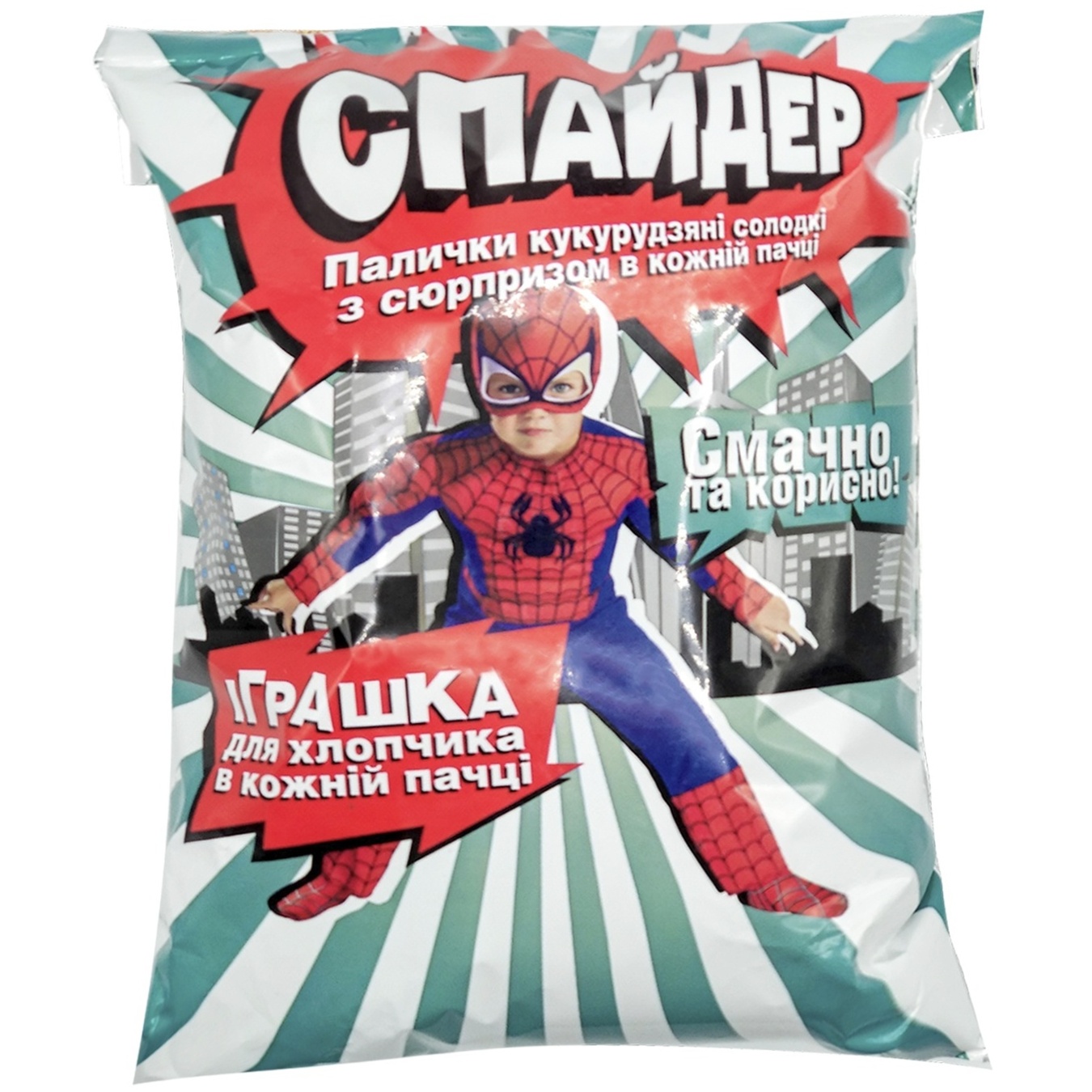 

Палочки Бумкорн Спайдер кукурузные с сюрпризом 100г