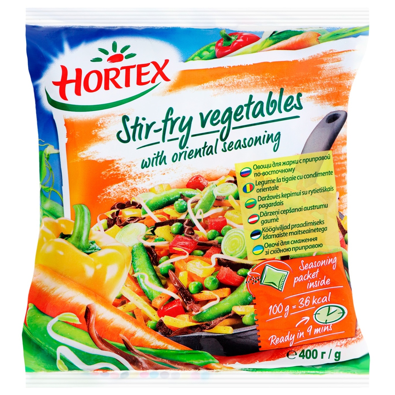 

Овощи для жарки Hortex с приправой по-восточному 400г