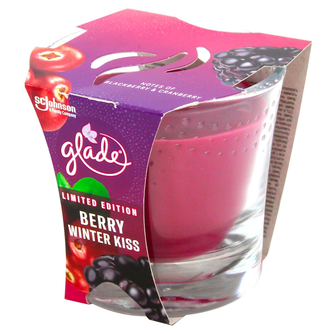 

Свеча ароматизированная Glade Berry Winter Kiss 1шт