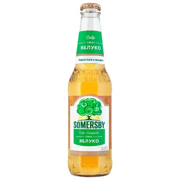 Сидр Somersby яблоко 4,7% 0,33л - купить, цены на ULTRAMARKET - фото 1