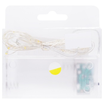 Гірлянда на батарейках теплий жовтий 20 ламп 2м - купити, ціни на КОСМОС - фото 2