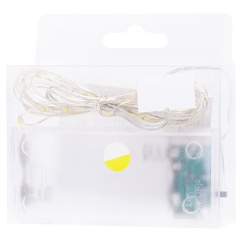 Гірлянда на батарейках теплий жовтий 20 ламп 2м - купити, ціни на КОСМОС - фото 1