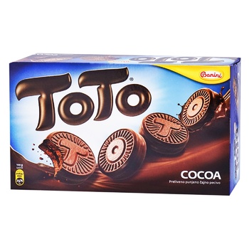 Banini Toto Cookie-sandwich with Cocoa 220g - buy, prices for NOVUS - photo 1