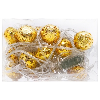 Гірлянда електрична Кульки металеві 20 ламп срібло 6366-19-3 (6366) И137 - купити, ціни на КОСМОС - фото 2